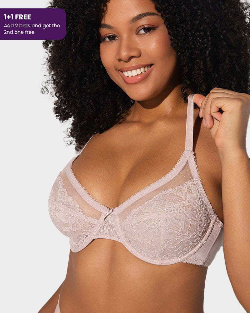Full-Coverage Laced Minimizer Bra