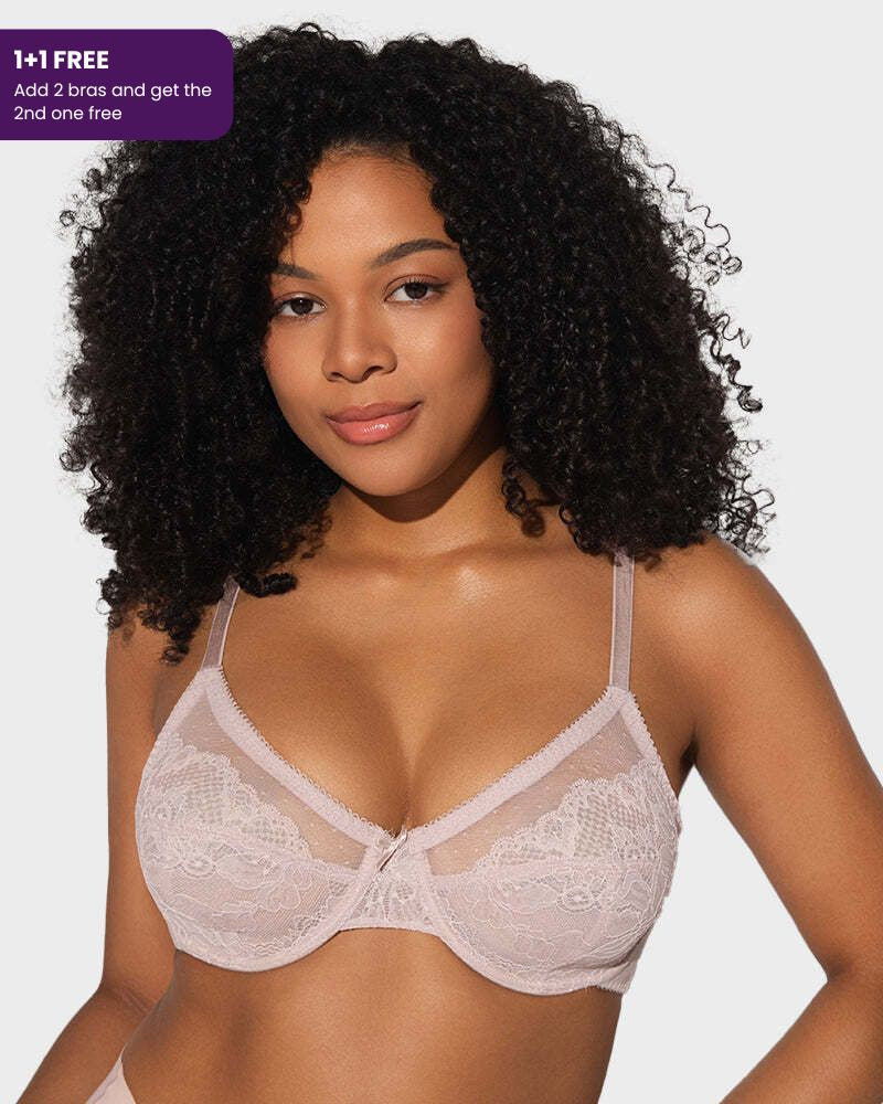 Full-Coverage Laced Minimizer Bra