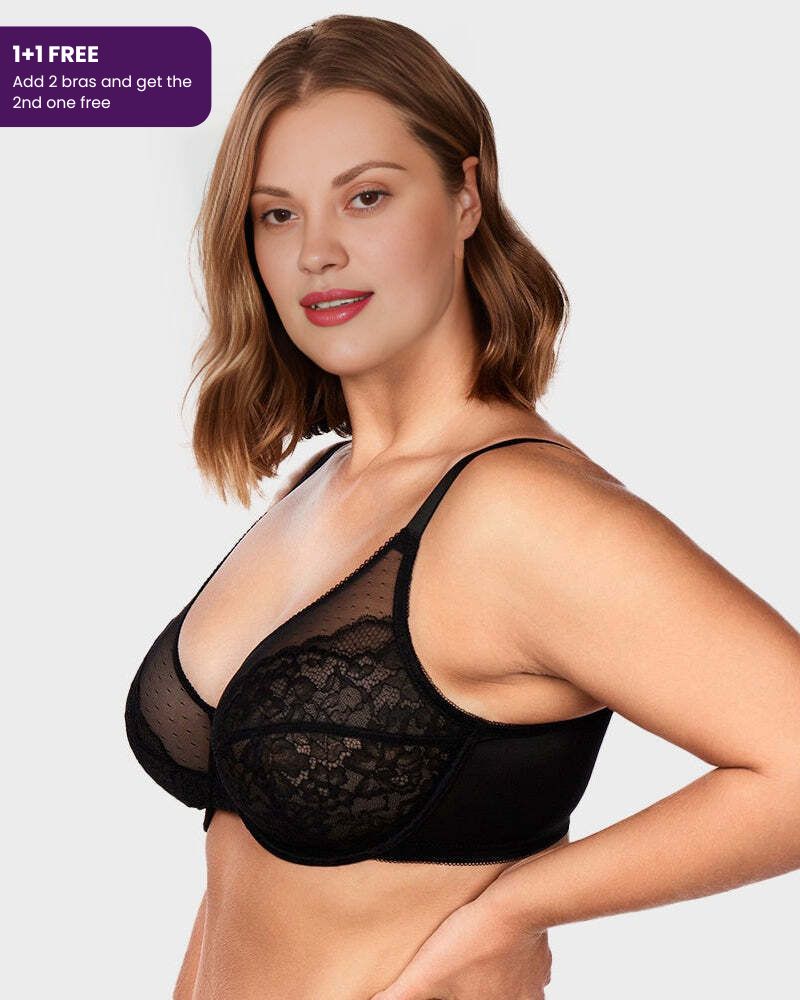 Full-Coverage Laced Minimizer Bra