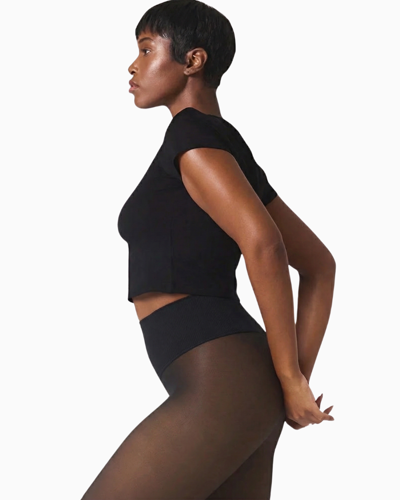 Medias translúcidas con forro polar