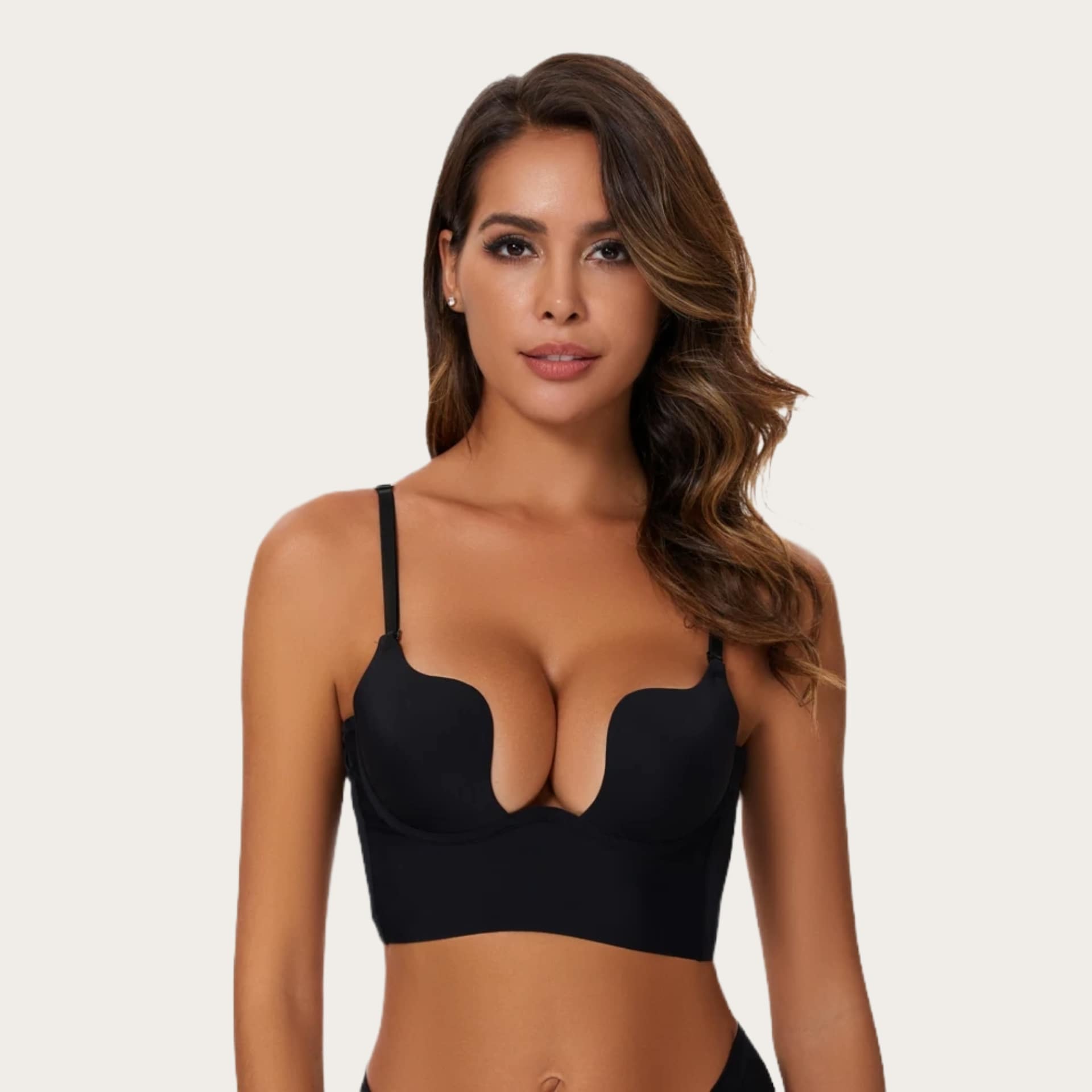 Shapedly Low Cut U-Shaped Backless Bra - Shapedly