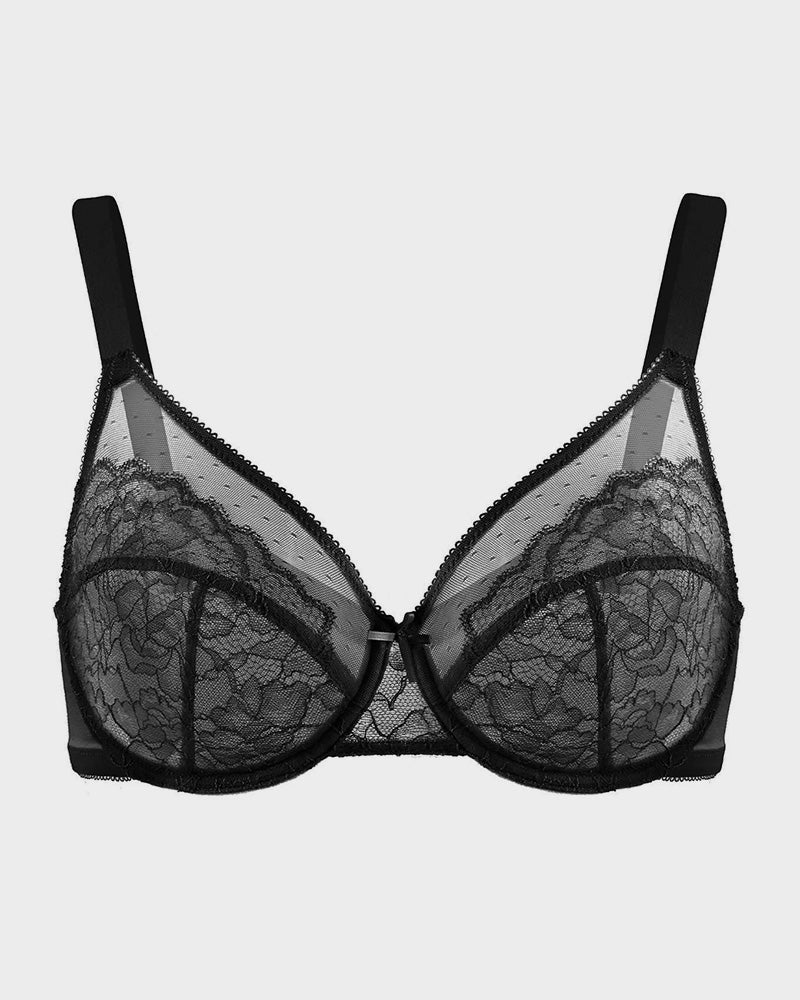 Full-Coverage Laced Minimizer Bra