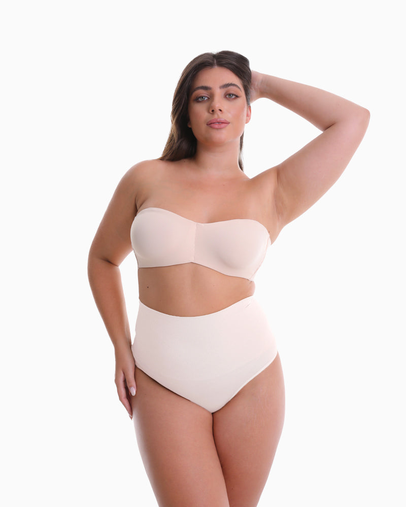 Sujetador bandeau sin tirantes de soporte completo