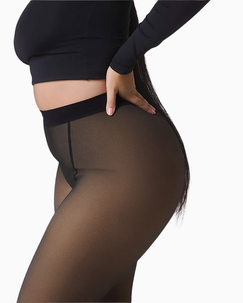Translucent Fleece Lined Leggings