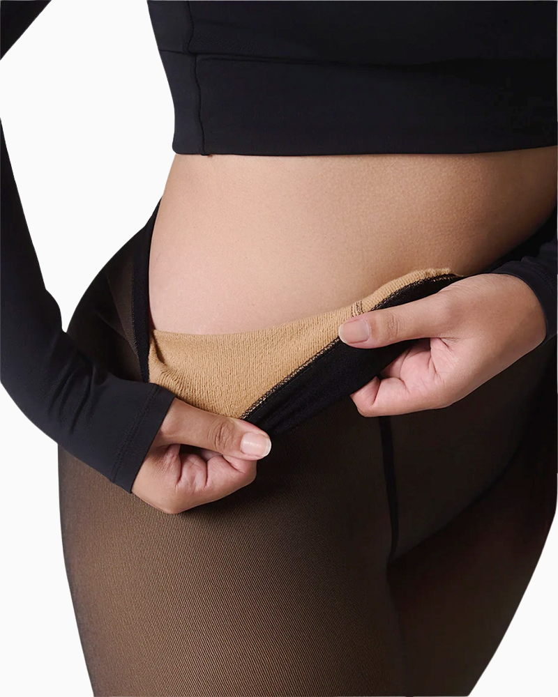 Translucent Fleece Lined Leggings