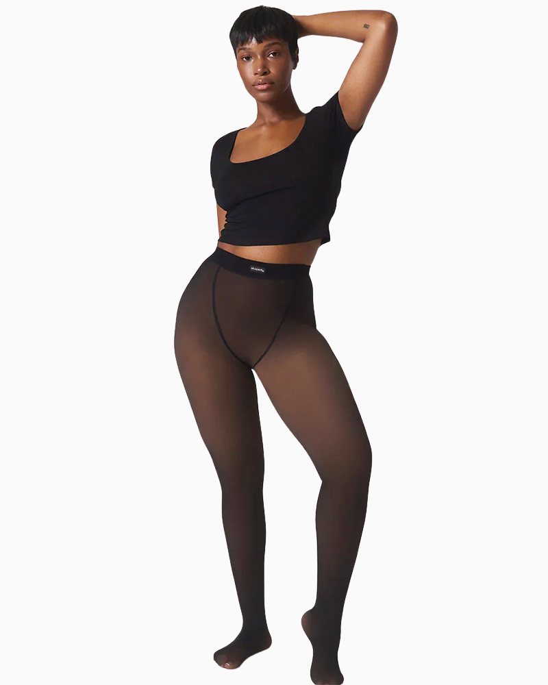 Translucent Fleece Lined Leggings