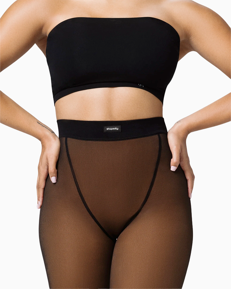 Translucent Fleece Lined Leggings