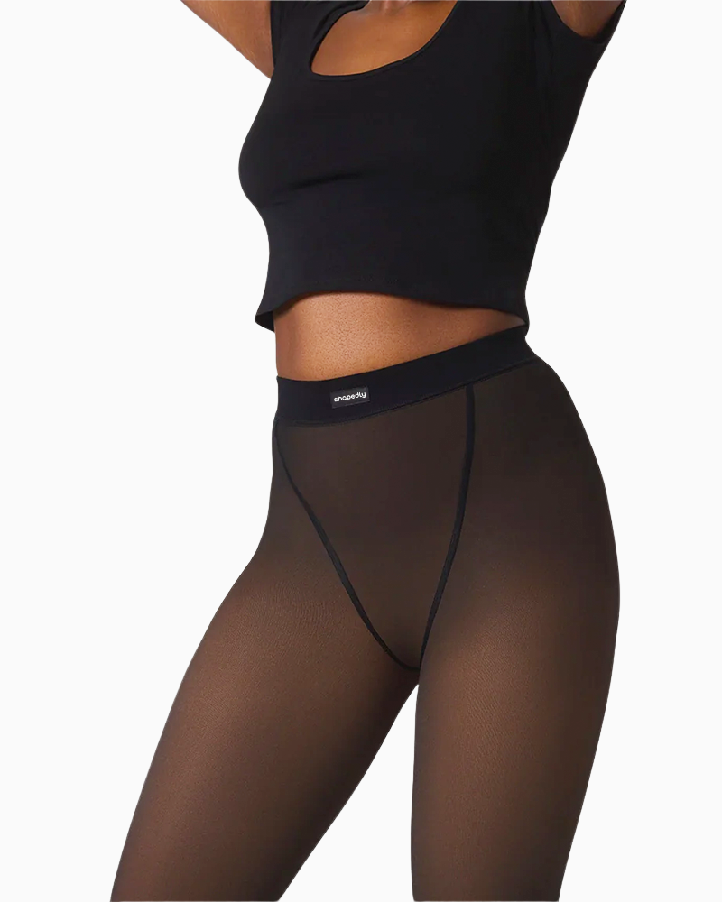 Translucent Fleece Lined Leggings