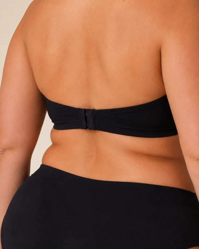 Sujetador bandeau sin tirantes de sujeción completa