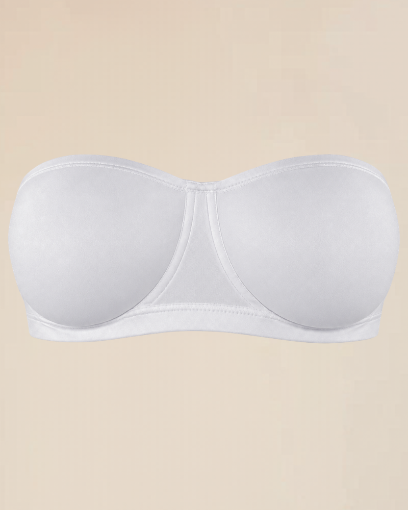 Sujetador bandeau sin tirantes de sujeción completa