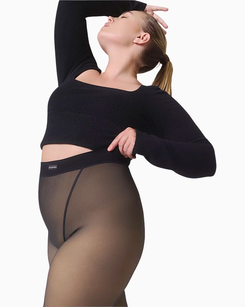 Translucent Fleece Lined Leggings