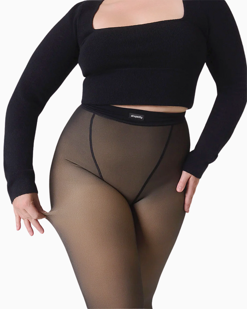 Translucent Fleece Lined Leggings