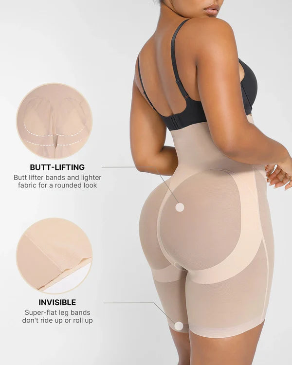 SmoothMesh™ High-Waisted Mid Thigh Short