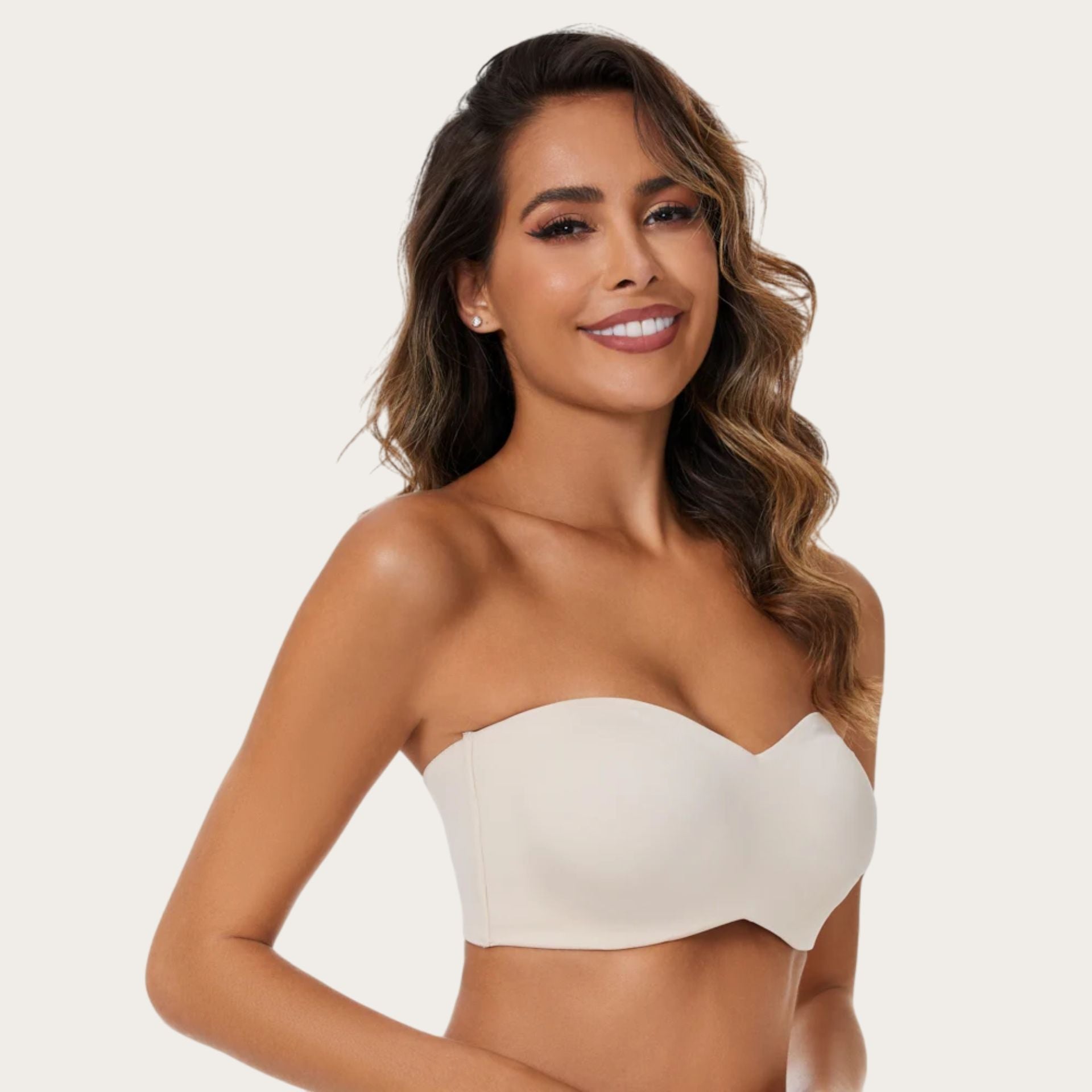 Shapedly Full Support Strapless Bandeau Bra - Shapedly