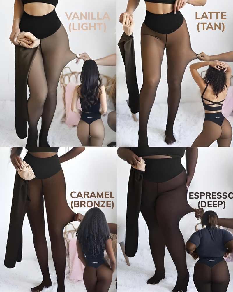 Leggings translúcidos con forro polar