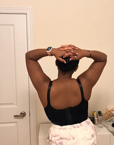 Best bra for back fat – wide straps and U-shaped back smoothing design