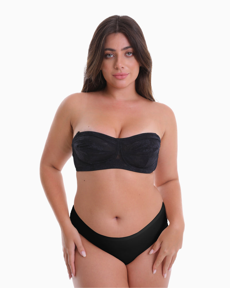 Shapedly Plus Size Ultra Thin Convertible Strapless Bra